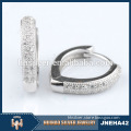 factory driect sale micro pave zircon latest simple style child's 925 silver earrings
